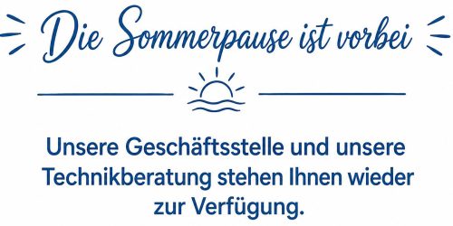 2026_Sommerpause vorbei